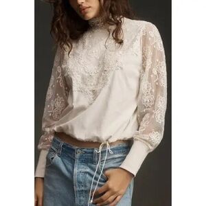 NWT Tiny Oriana Long-Sleeve Lace Top SIZE M